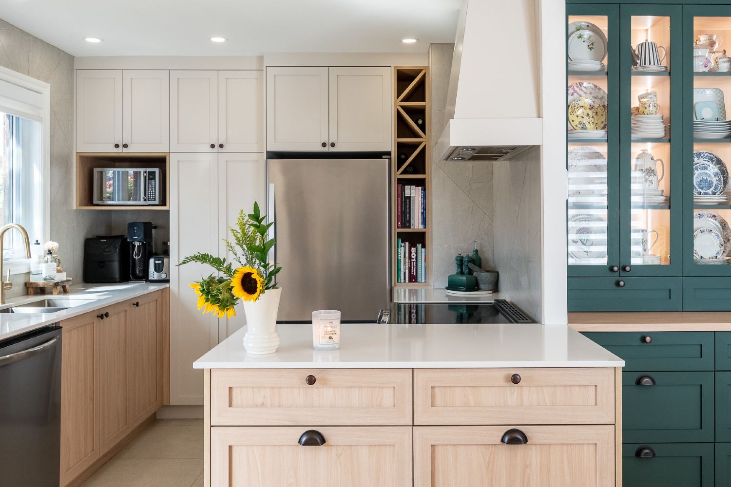 cuisine optimisée vert bois grege lachine apres